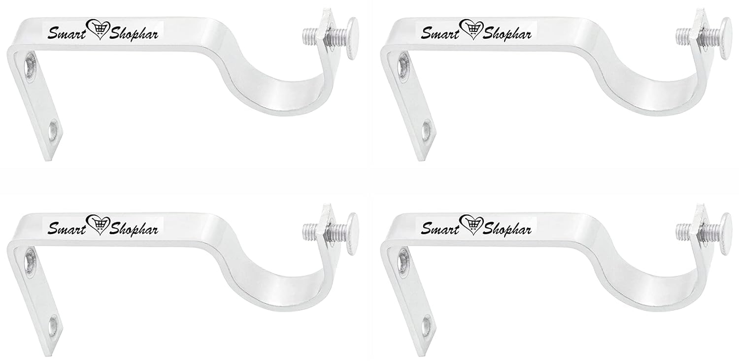 Stainless Steel Curtain Brackets - Pack of 10 -11 Stainless Steel Curtain Brackets - Pack of 10 -11