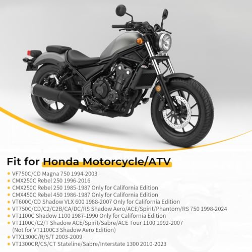 Image of M MATI Fuel Cap Gas Cap for Honda VT600C VT750C VT1100C VT1300 VF750C CMX250C CMX450C Rebel Shadow Spirit Magna Sabre 250 450 750 1100 1300 1985-2024 17620-KR3-753 17620-KR3-752