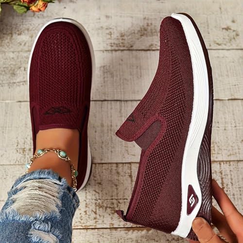 Women's Walking Shoes Slip On Comfort Orthopedic Breathable Go Walking Mesh Athletic Running Sneakers Shoes3