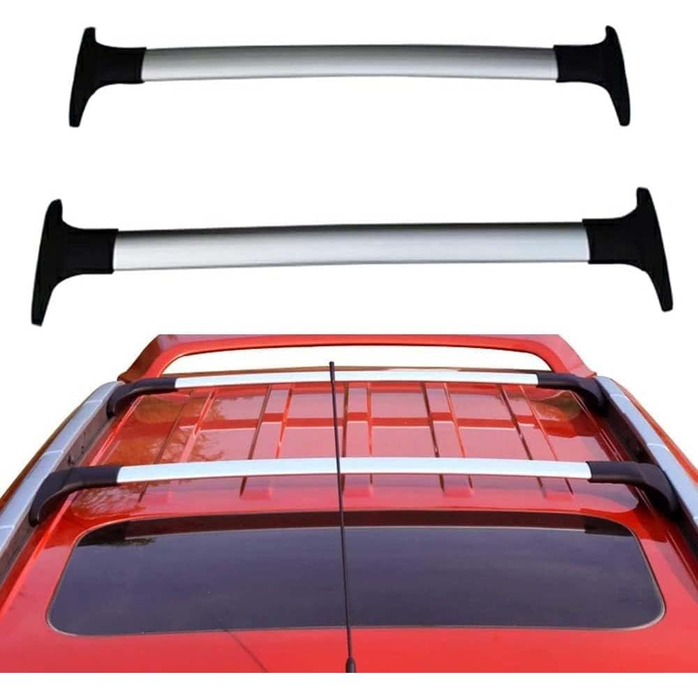 TULDYS Aluminium Dachträger für Ford Ecosport 2013-2020, Dachgepäckablage Railing Track Schienen Querstangen Zubehör, Silber