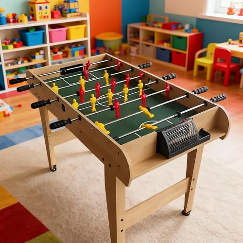 Baby-foot vert et bois pour animer vos soirées entre amis et en famille