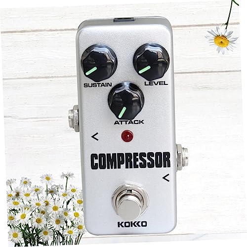 Guitar Pedal Board 2Pcs Guitar Pedals Guitar Tuner Pedal Volume Pedal Electric Guitar Processor True Bypass Stompbox Compressor Effect Pedal Effector White Set Foot Guitar Boost #TOP7