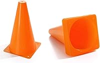 Vista 2 de Conos de fútbol YOQXHY (25 unidades, 7 pulgadas) Agility Training Sports Cone plástico con bolsa de transporte para niños fútbol Baloncesto Taladros