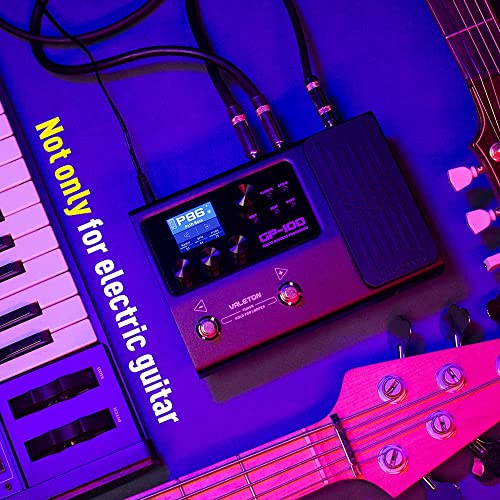 Image of Valeton Multi-Effects with Expression Pedal Guitar Bass Amp Modeling IR Cabinets Simulation Multi Language Stereo OTG USB Audio Interface GP-100