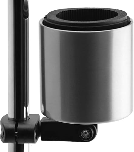 Kroozie Soporte para botellas de bicicleta de lujo, universal, de acero inoxidable, para manillares, para barras verticales o en ángulo y bebidas de