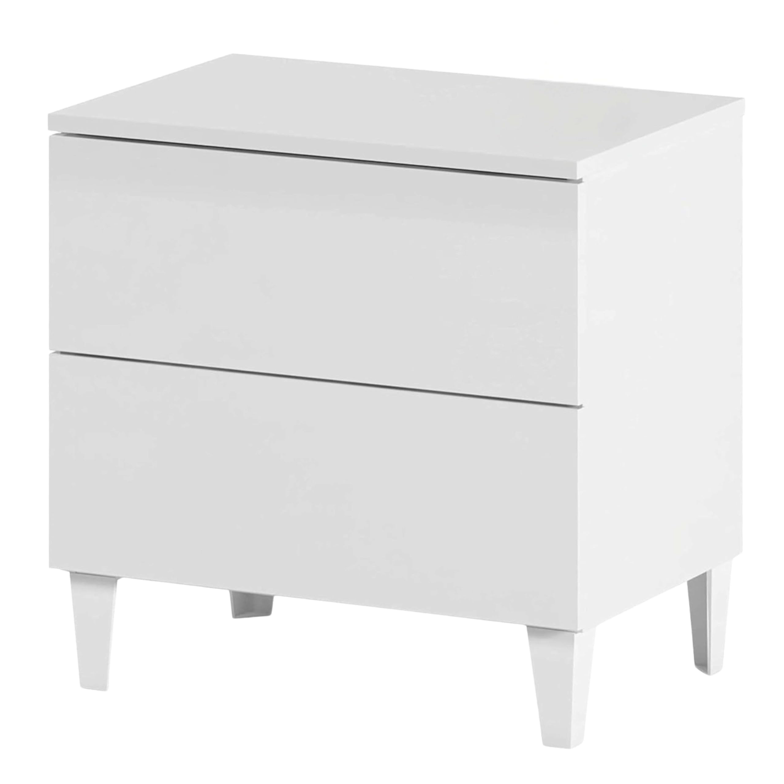 13Casa - Corinto A3 - Comodino. Dim: 50x34x49 h cm. Col: Bianco. Mat: Melamina.
