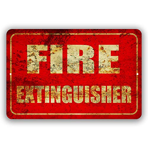 Fire Extinguisher Metal Business Novelty Tin Sign Indoor and Outdoor use 8