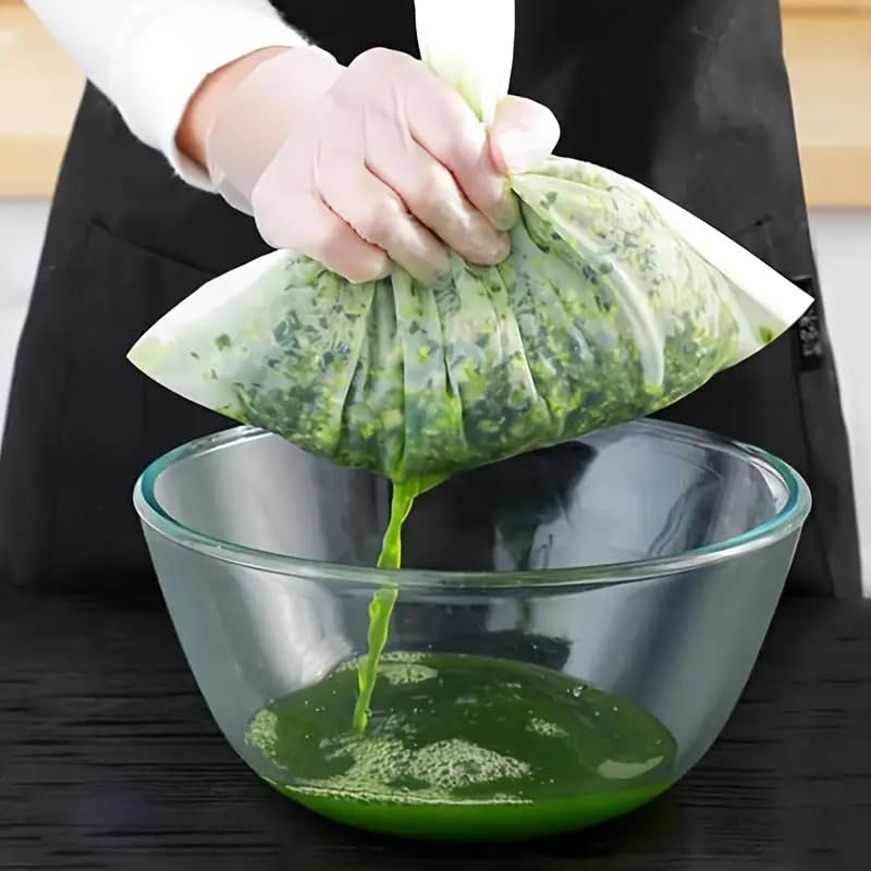 5pcs Reusable Nylon Cheese Cloth Bags, Ultra-Fine Mesh Food Filter Bag, Perfect for Straining Nut Milk, Cold Brew, Tea, Yogurt, and Coffee - Easy to Clean, 7.87 ×11.81 inch