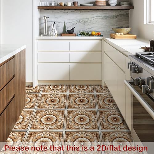 Image of Nuxovilar Peel and Stick Vinyl Floor Tiles, 11.8 inchx11.8 inch