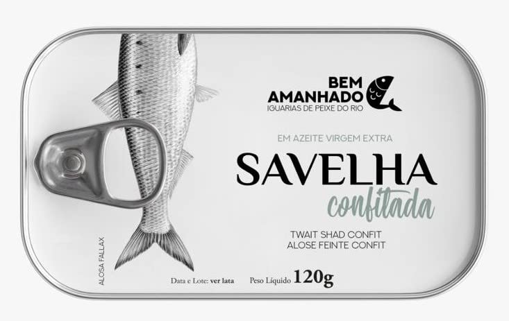 Bem Amanhado - Gourmet-Süßwasserfisch Finte Confit (Alosa fallax) - 3er Pack (3 x 120 gr)