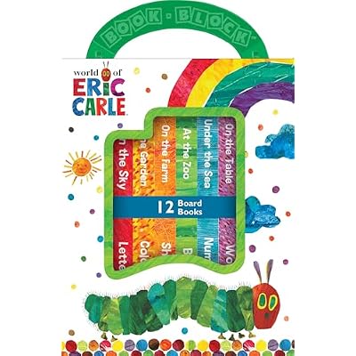 World of Eric Carle, My First Library Board Book Block 12-Book Set - First Words, Alphabet, Numbers, and More! - PI Kids