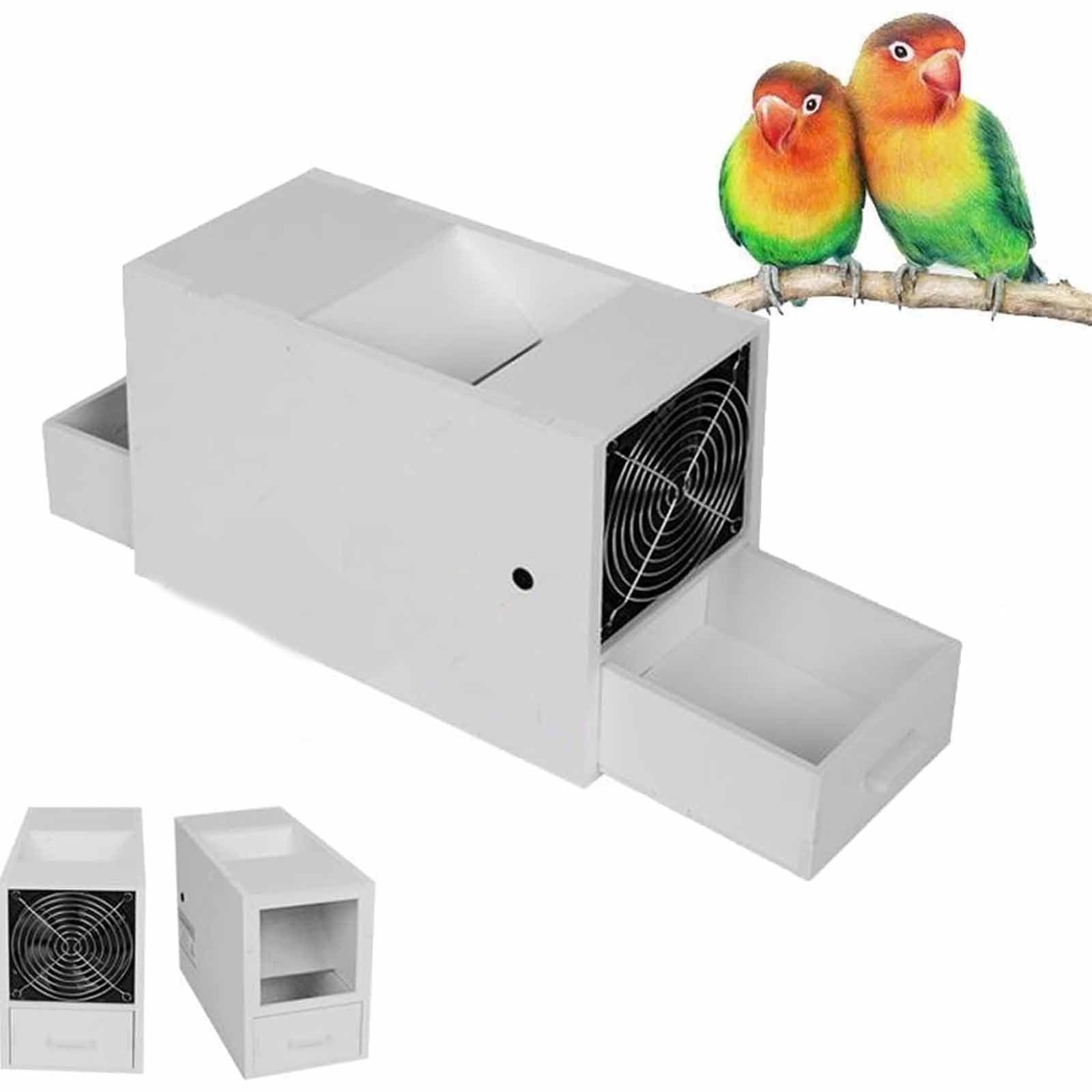 Vogelfutter-schalenspalter, Getreidereinigungsmaschine, Saatgutreiniger Mit 2 Schubladen Und Einstellbarer Geschwindigkeit, Vergrößerter Einfüllöffnung Für Hirse, Verschiedene Getreidesorten,