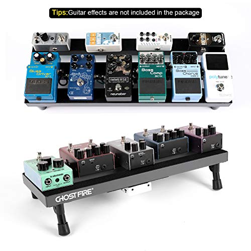 Ghost Fire Guitar Pedal Board Aluminum Alloy 1.1Lb Super Light Effect Pedalboard19.7''X7'' With Carry Bag,Spl-02 #TOP2