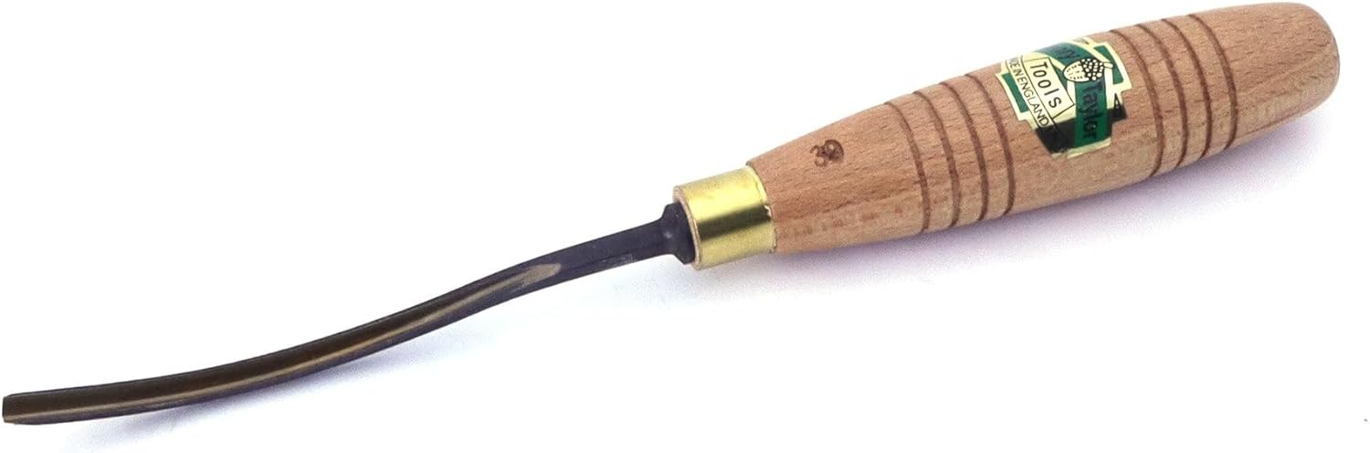 Acorn by Henry Taylor Tools 1/8" (3mm) Curved V Parting Tool - 60° Angle for Woodcarving