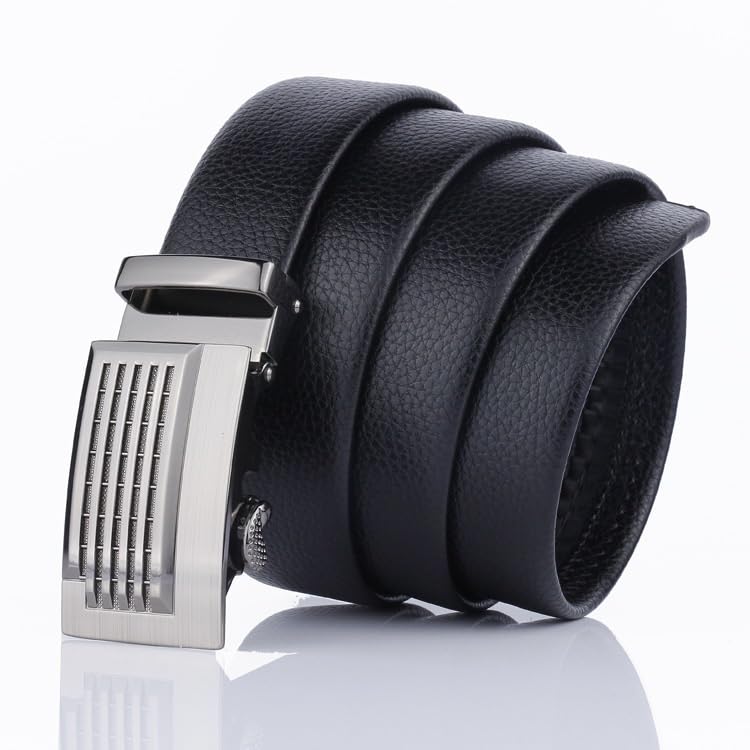 JSEIAJB Business Automatic Buckle Men's Belt Scratch Resistant And Wear-resistant Waist Belt3