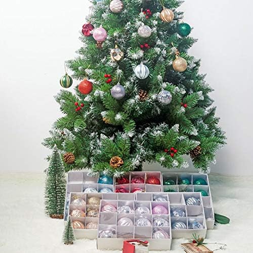 Gxhong Christmas Balls, 12pcs Christmas Tree Decoration Ornaments, Christmas Baubles Matt and Glossy Glittering Christmas Tree Balls  6CM, Green
