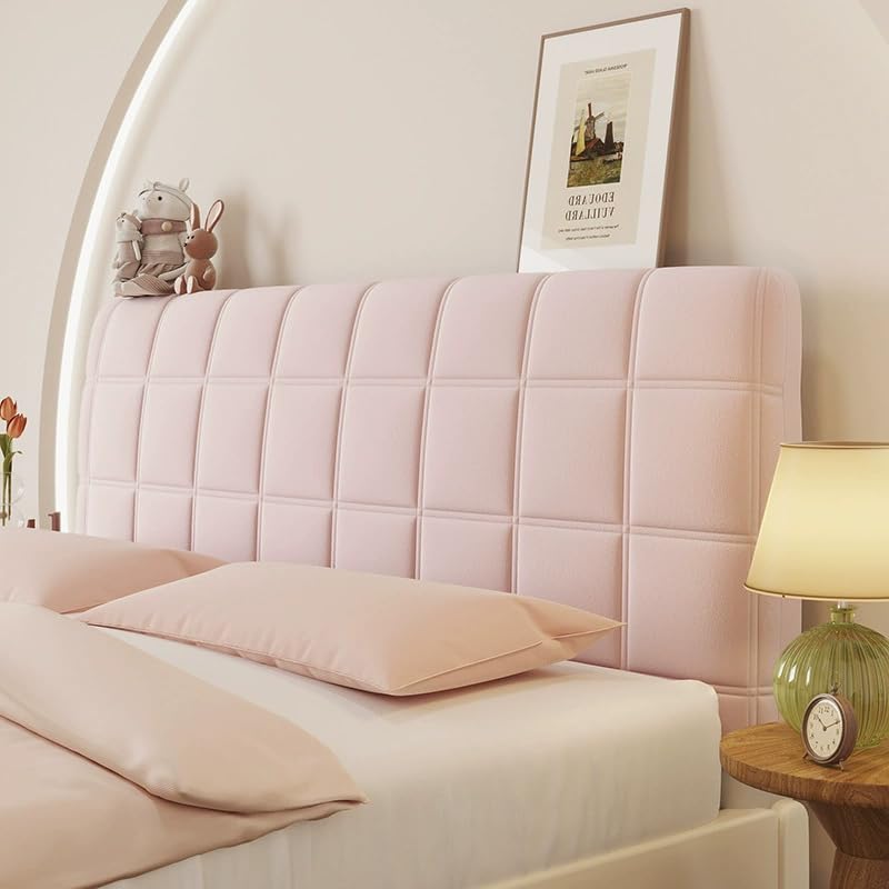 ZBELLO Velvet Stretch Headboard Slipcover with Filler Pad - Queen Size, Universal Backrest Protector for Bedroom Decor (N,150cm) — image 1
