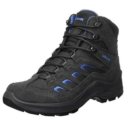 Lowa Herren Sesto GTX Mid Trekking- & Wanderhalbschuhe, Grau (Anthracite/Blue), 45 EU