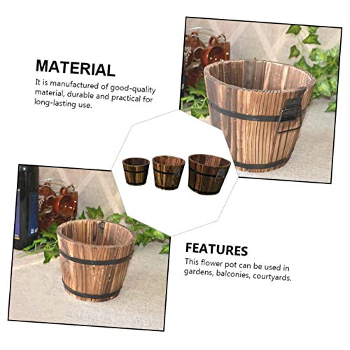 3Pcs-Wooden-Barrel-Pot-Rustic-Succulent-Planters-for-Decor-Wooden-Bucket-Planters-for-Indoor-and-Outdoor-Use 3Pcs Wooden Barrel Pot Rustic Succulent Planters for Decor Wooden Bucket Planters for Indoor and Outdoor Use