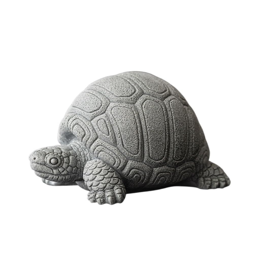 CLARISSABEL Tea Pets Green Sandstone Turtle Tea Pet Fish Tank Rockery Landscaping Decoration Kung Fu Tea Tray Accessories Tea Set Accessories