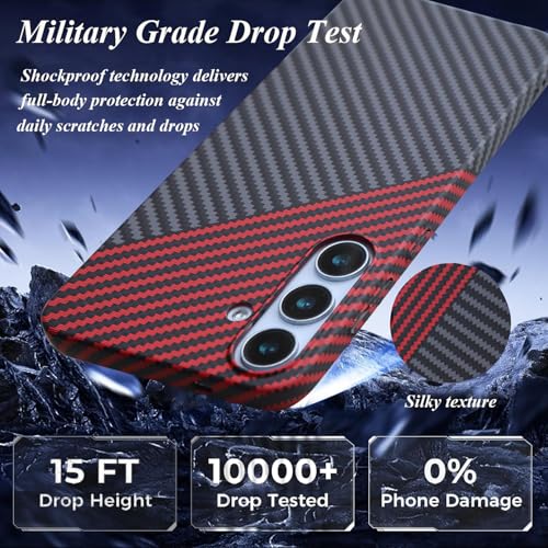 Coque Samsung S24 5G carbone avec son compartiment magnétique chic - 2
