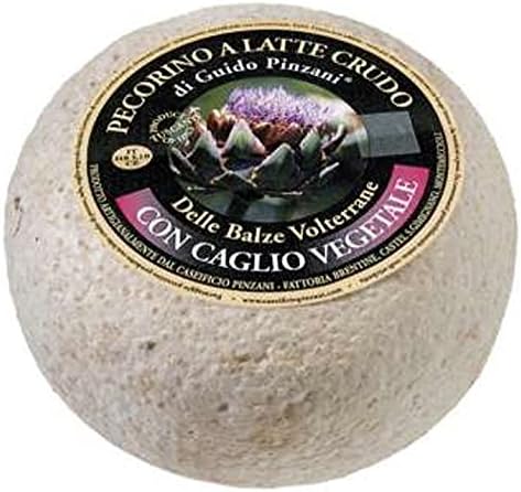 Pinzani Pecorino Caglio Vegetale Italian Cheese, 1.75 lb Avg Wheel