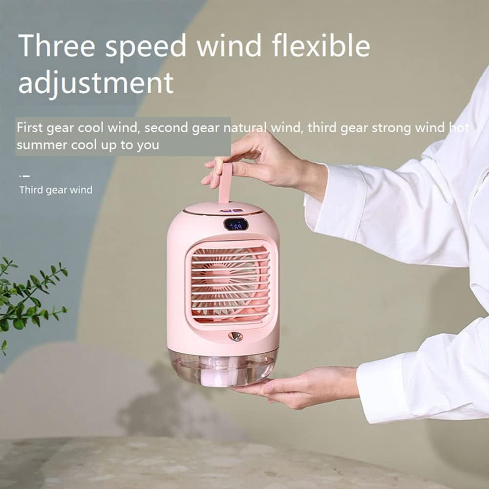 1 Piece Electric Fan Rechargeable Portable Desktop Silent USB Cooling Mini Portable Fan,White