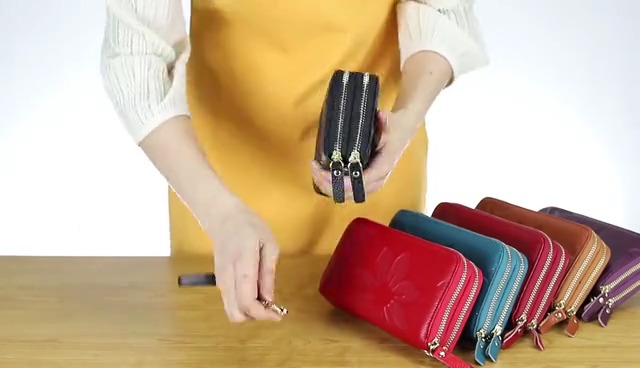 Amazon.com: SWP RFID Blocking Women's Leather Wallet, Double