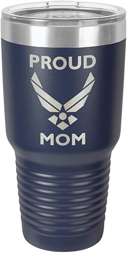 Miniatura 10 de PROUD AIR FORCE MOM BLUE Vaso de bebida de 30 oz con pajita  Taza de viaje grabada con láser con citas divertidas  Comparar con Yeti Rambler  Idea