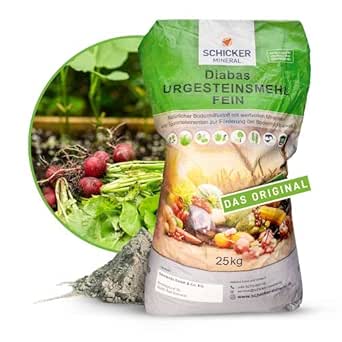 Schicker Mineral Diabas Urgesteinsmehl fein Pulver 25kg Natürliches