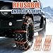 Zip Tie Snow Chains for Car Tires, Universal Anti-Skid Reusable Snow Tire Chains, Emergency Traction Cables for Cars SUVs Trucks, Winter Safety Chains for Snow Ice Mud (20pc)