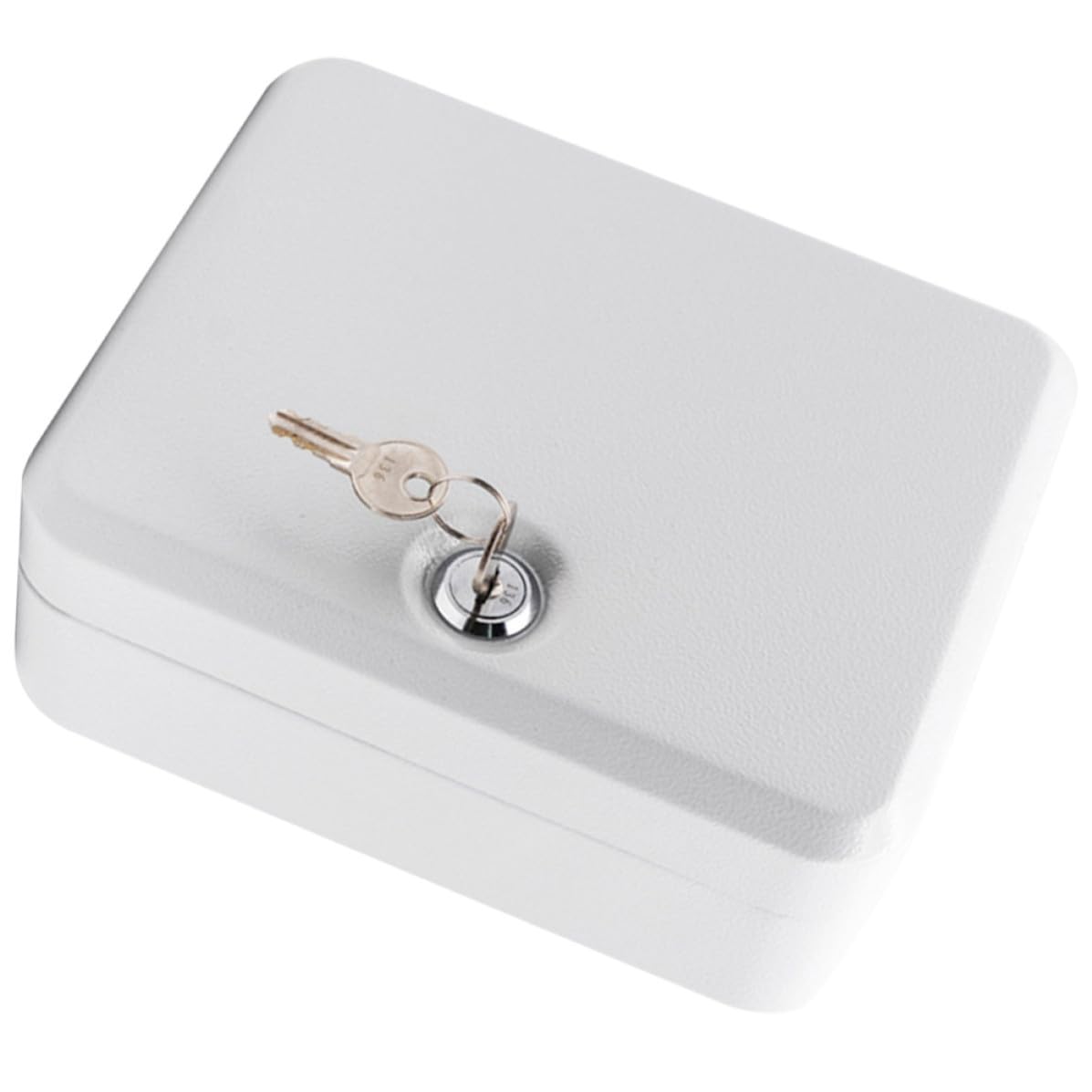 Caja de Llaves con Esquinas Redondeadas con 20 Ranuras de Acero y Cerradura de Seguridad Diseño Elegante y Simple y Etiquetas Incluidas para Pared