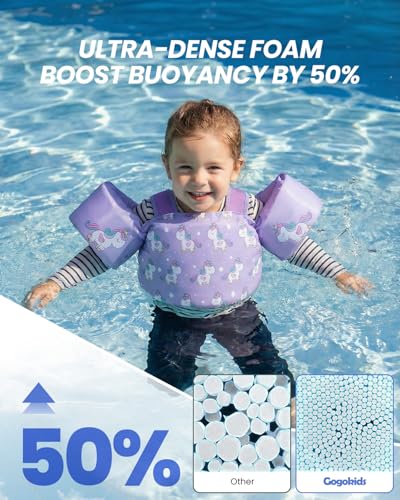 Image of Gogokids Puddle Float Jumper 24-66 Pounds, Toddler Swim Vest Kids Floaties
