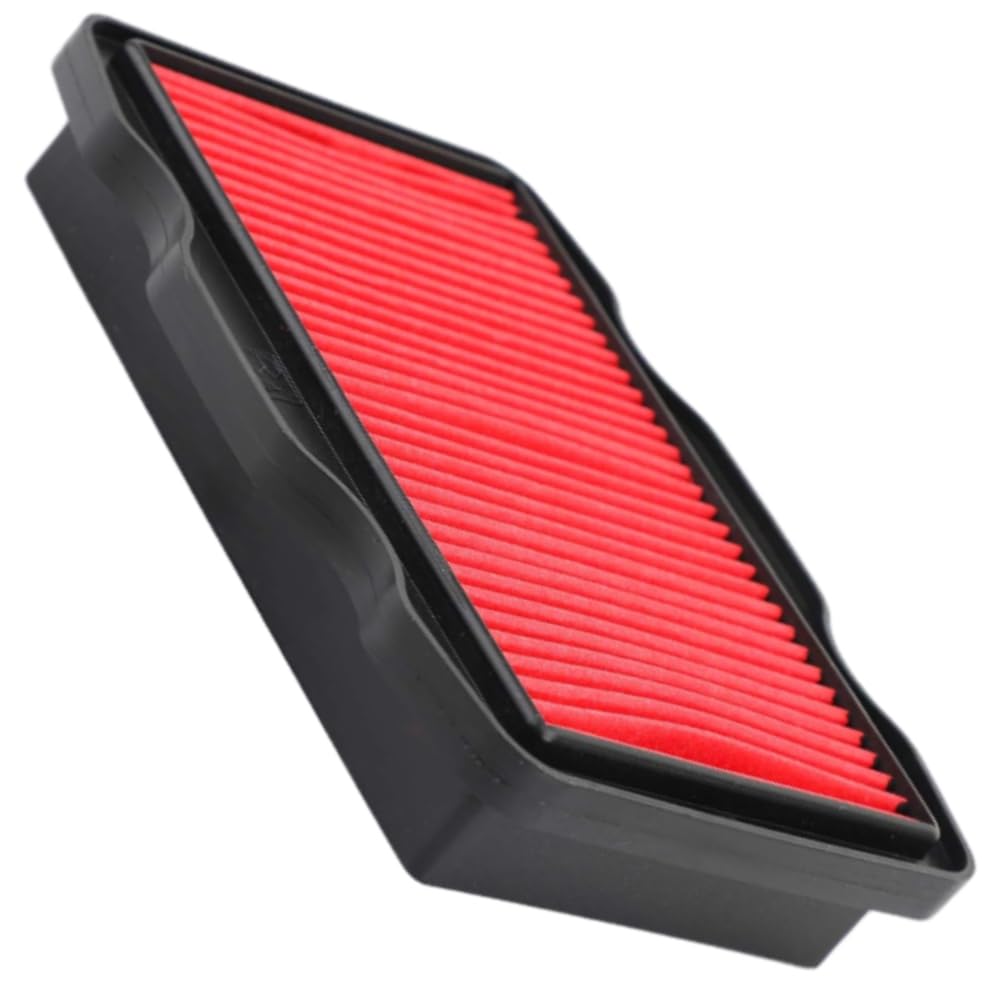 MASO Elemento de filtro de aire, limpiador de filtro de aire de motocicleta, apto para Honda CB125F 2015-2019, apto para Honda GLR125 2015-2019, apto para Honda WH125-16 2015-2019, rojo, 17211-KPN-A70