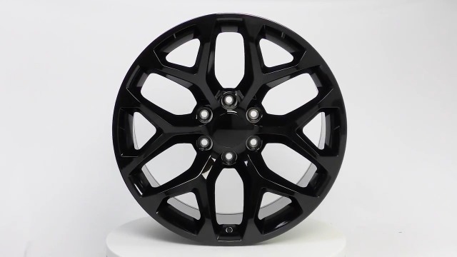 OE Wheels LLC CV98-22090-6550-24B Black Wheel Painted (22 x