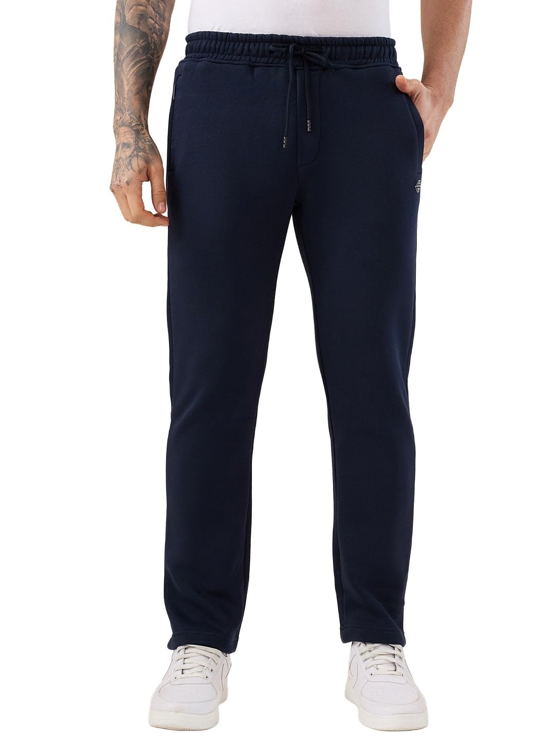 status quo Men’s Solid Regular Fit Fleece Trackpant with Elasticated Drawstring Waist-picture-29