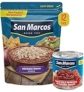 San Marcos Refried Pinto Beans, 15.01 oz (Pack of 12) + San Marcos, Chilpotle In Adobo Sauce, 7.5...