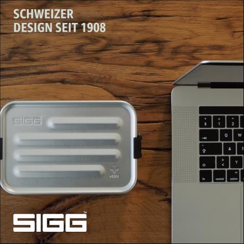 SIGG Metal Box Plus L Lunchbox (1.2 L), moderne Brotdose mit praktischem Einsatz für unterwegs… – Ansicht 6