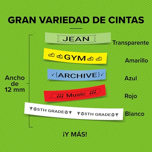 Miniatura 3 de Dymo Letratag Lt-100h Etiquetadora Impresora De Etiquetas Portátil Teclado Abc Pantalla Lcd De 13 Caracteres Perfecta Para La Oficina O Para El Hogar