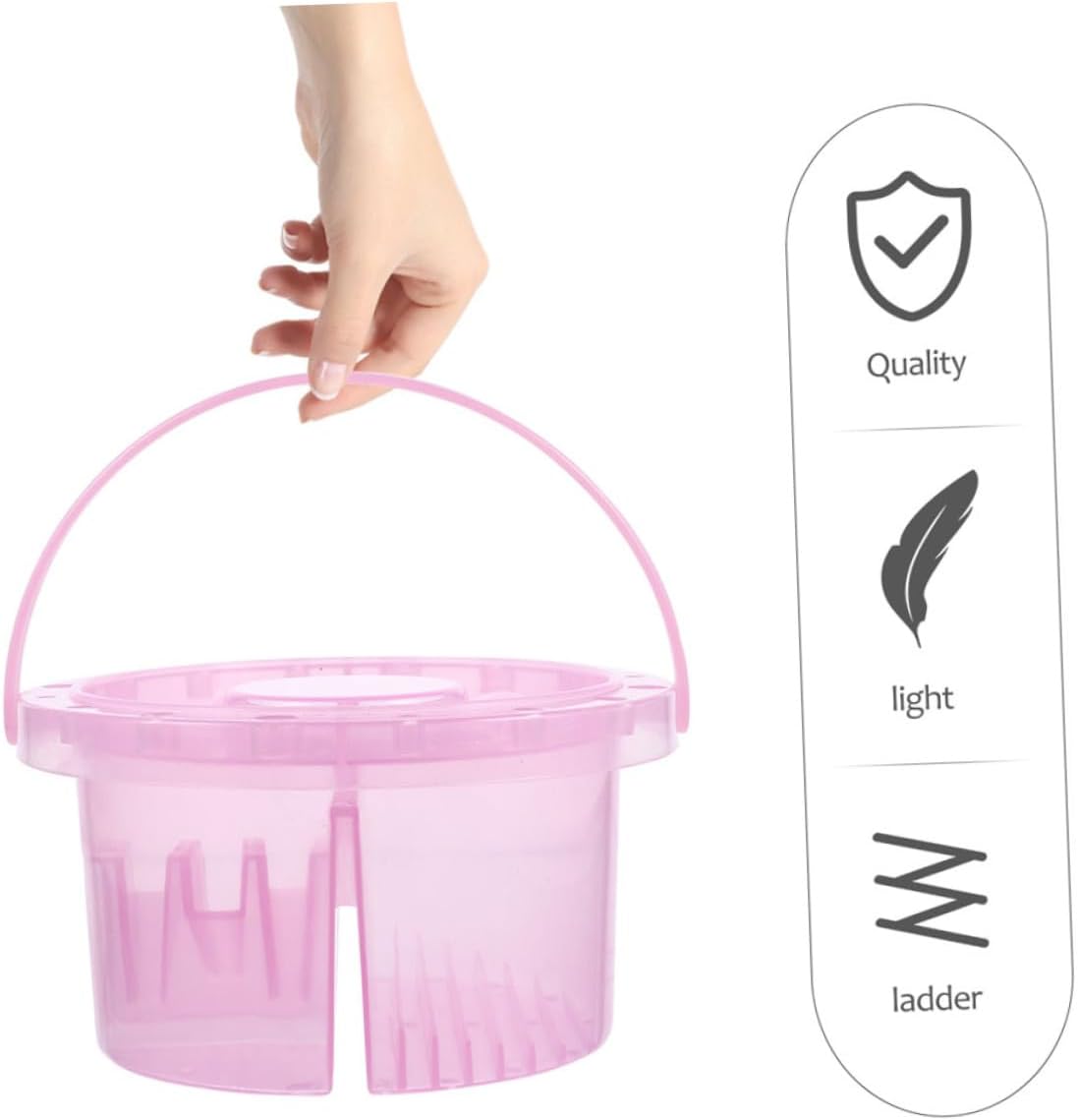 2pcs Artist Brush Basin with Brush Holder for Boys and Girls Art Pen Cleaning Barrel for Watercolor and Gouache Painting