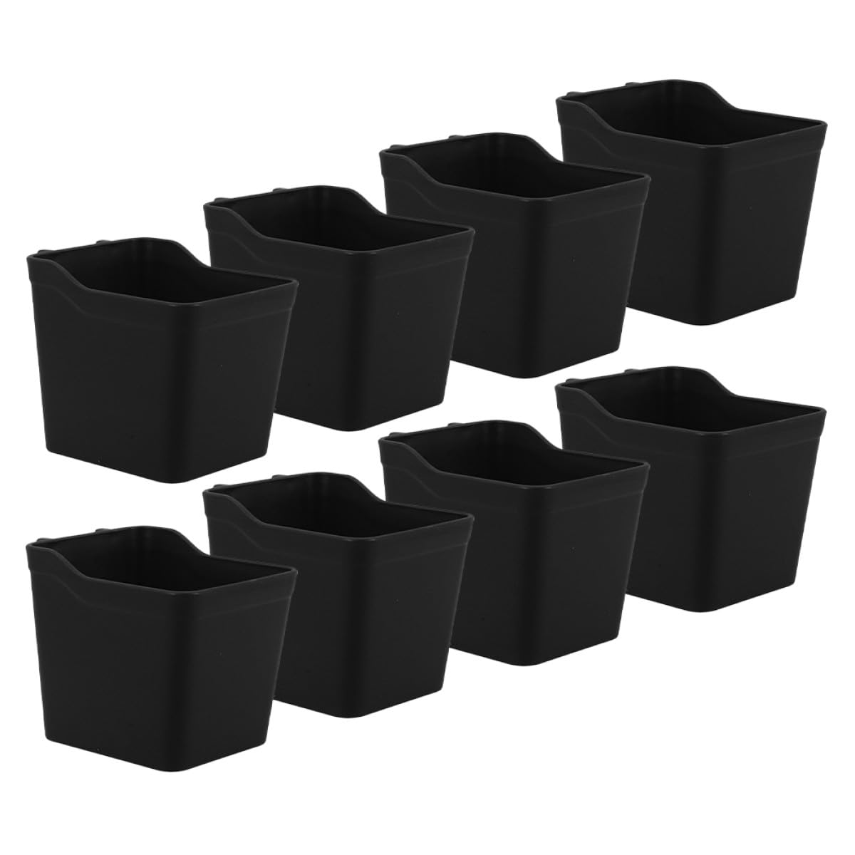 Tablero perforado negro EXCEART de ABS con 8 contenedores organizadores para garaje y manualidades