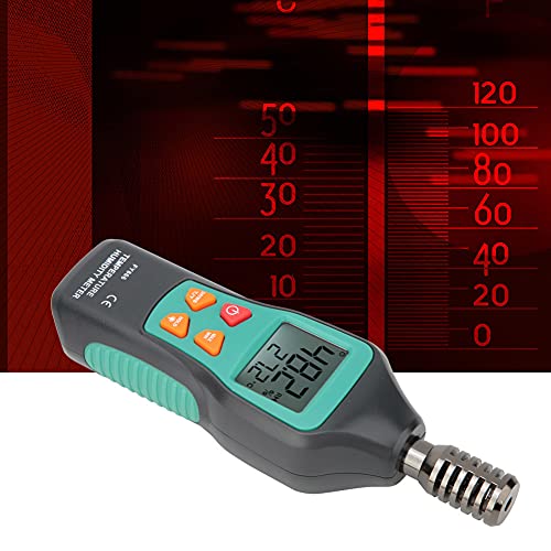 Digital Thermometer Hygrometer, Mini Temperature Meter Lcd Display Digital Thermometer Hygrometerdigital Meteorology Health Detectorwith Backlight Data Hold #TOP2