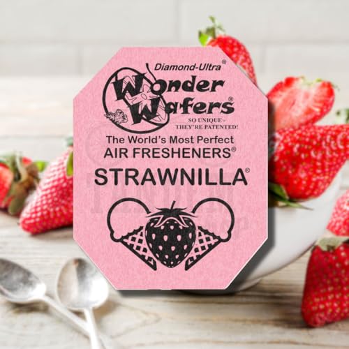 Image of Wonder Wafers 250 Count Strawnilla Unwrapped Automobile Professional Use Air Fresheners Car and Truck Detail
