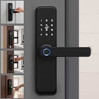Fechadura Eletrônica Inteligente Digital Com Biometria Wifi Chave Senha