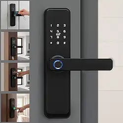 Fechadura Eletrônica Inteligente Digital Com Biometria Wifi Chave Senha