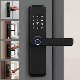 Fechadura Eletrônica Inteligente Digital Com Biometria Wifi Chave Senha