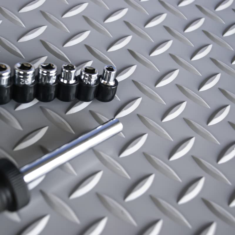 Pvc Diamond Backing Snapklik.com : Workforce Vinyl Diamond Plate Commercial Grade Matting