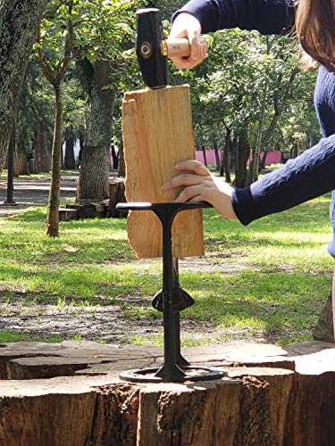 EPOARTIST Kindling Splitter, Firewood Splitter, Cast Iron Wood Splitting Tool, Manual Log Splitter Wedge