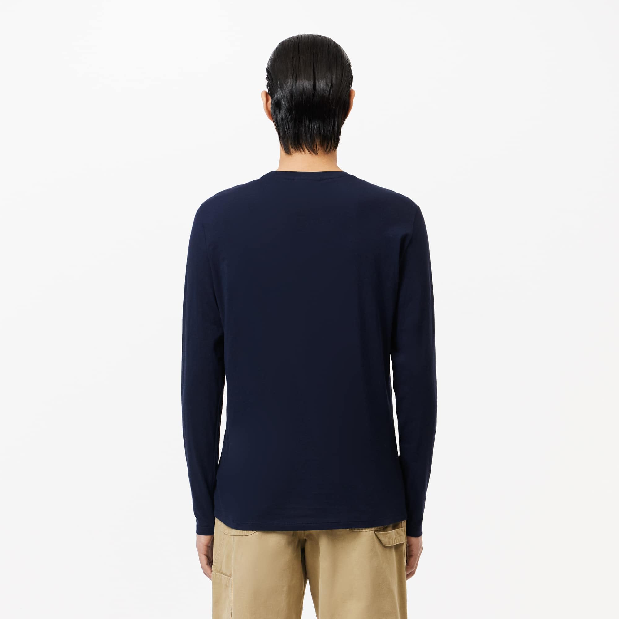 Lacoste T-shirt męski, Niebieski (morski), XS