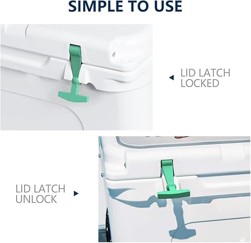 Miniatura 4 de ALAFAT Pestillos de tapa de repuesto (paquete de 2) compatibles con todos los refrigeradores Yeti, RTIC, otros refrigeradores duros relacionados,